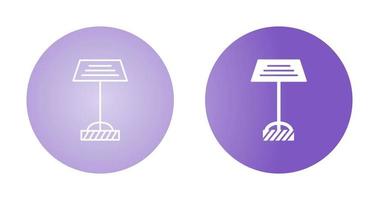 Lamps Stand Vector Icon