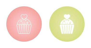 icono de vector de cupcake