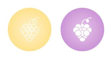 icono de vector de uvas