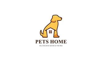 Pet home mascot cartoon style illustration vector