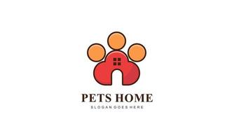 Pet home mascot cartoon style illustration vector