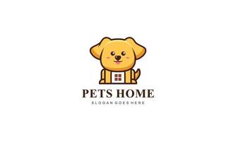 Pet home mascot cartoon style illustration vector