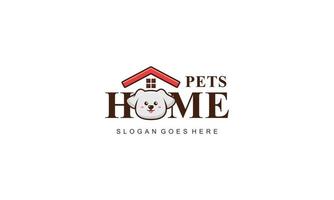 Pet home mascot cartoon style illustration vector