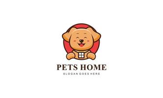 Pet home mascot cartoon style illustration vector