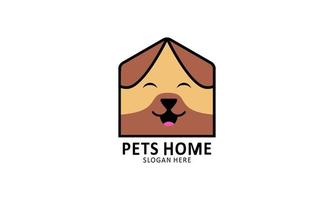 Pet home mascot cartoon style illustration vector