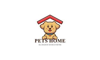 Pet home mascot cartoon style illustration vector