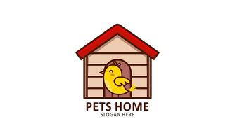 Pet home mascot cartoon style illustration vector