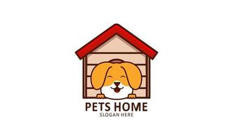 Pet home mascot cartoon style illustration vector