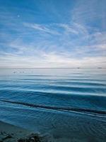 seaside landscape peace and quiet on a sunny warm day photo