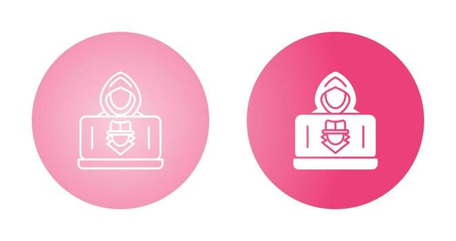 icono de vector de hacker