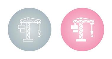 Crane Lifting Vector Icon