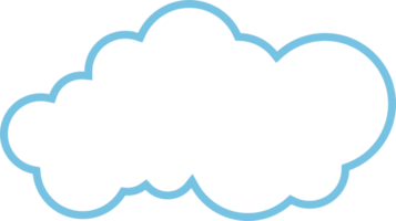 icono de nube en estilo plano png