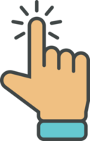 hand- cursor icoon klem kunst png