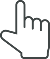 hand- cursor icoon klem kunst png