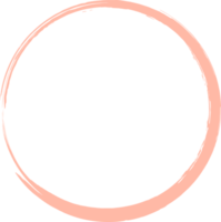 de colores grunge circulo cepillar. tinta marco png