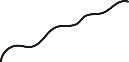 Hand drawn curved line shape. Curved line icon png