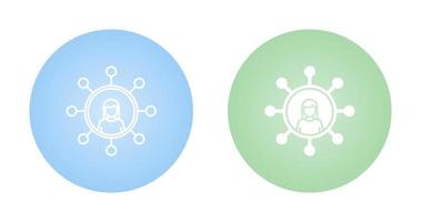 Personal Network Vector Icon