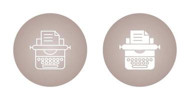 Typewriter Vector Icon