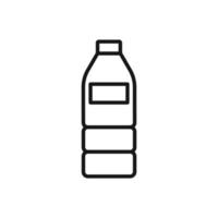 Editable Icon of Plastic Bottle, Vector illustration isolated on white background. using for Presentation, website or mobile app