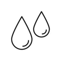 Editable Icon of Water Drop, Vector illustration isolated on white background. using for Presentation, website or mobile app