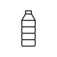 Editable Icon of Plastic Bottle, Vector illustration isolated on white background. using for Presentation, website or mobile app