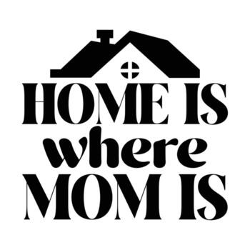 hogar es dónde mamá es, de la madre día t camisa impresión plantilla, tipografía diseño para mamá mamá mamá hija abuela niña mujer tía mamá vida niño mejor mamá adorable camisa vector