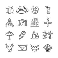 Holiday vector Outline Icon Design illustration. gamification Symbol on White background EPS 10 File set 3