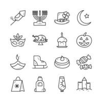 Holiday vector Outline Icon Design illustration. gamification Symbol on White background EPS 10 File set 2