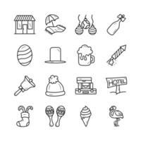 Holiday vector Outline Icon Design illustration. gamification Symbol on White background EPS 10 File set 6