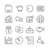 Media control vector Outline Icon Design illustration. gamification Symbol on White background EPS 10 File set 6