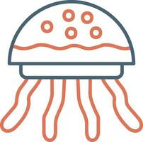 icono de vector de medusas