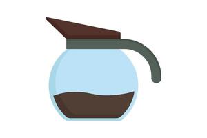 Coffee pot icon illustration. icon related to coffee element. Flat icon style. Simple vector design editable