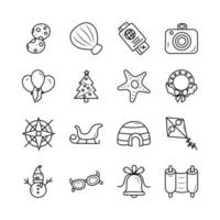 Holiday vector Outline Icon Design illustration. gamification Symbol on White background EPS 10 File set 4