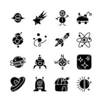 Space vector Solid Icon Design illustration.  Hospitality Symbol on White background EPS 10 File set 4