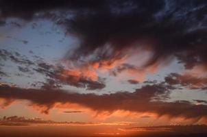 Colourful sky at sunset photo