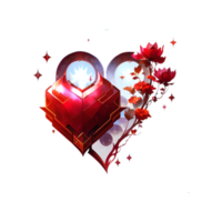 Crystal 3D Heart Png