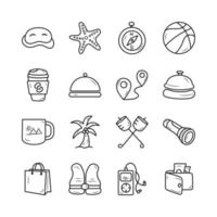 Travel vector outline Icon Design illustration.  Hospitality Symbol on White background EPS 10 File set 6