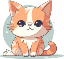 adorable and cute cat Illustration Design png