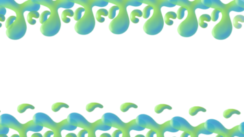 Green liquid frame background png