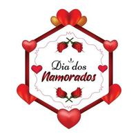 Dia Dos Namorados Card vector