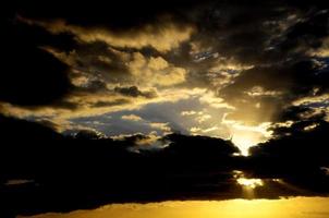 Colourful sky at sunset photo