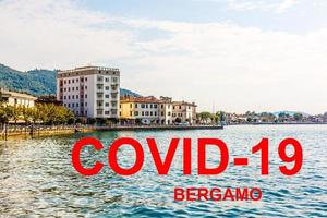 Coronavirus in Bergamo, Italy. Italy Coronavirus COVID-19 world outbreak concept. Lombardia photo