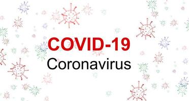 Inscription COVID-19 on white background. World Health Organization WHO introduced new official name for Coronavirus disease named COVID-19 photo