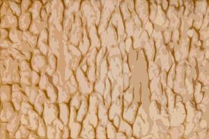 Realistic illustration of Light brown shaggy fabric. Abstract background of plush faux fur fleece surface close-up. vector