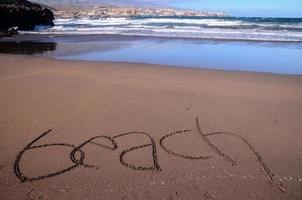 hermosa playa en tenerife foto