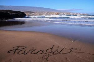 hermosa playa en tenerife foto