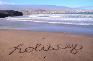 hermosa playa en tenerife foto