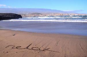 hermosa playa en tenerife foto