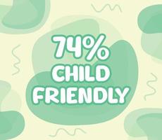 square shape banner vector, illustration of GMO percentage. interesting gradation design with child theme. vector