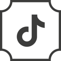 tiktok logotipo ícone png